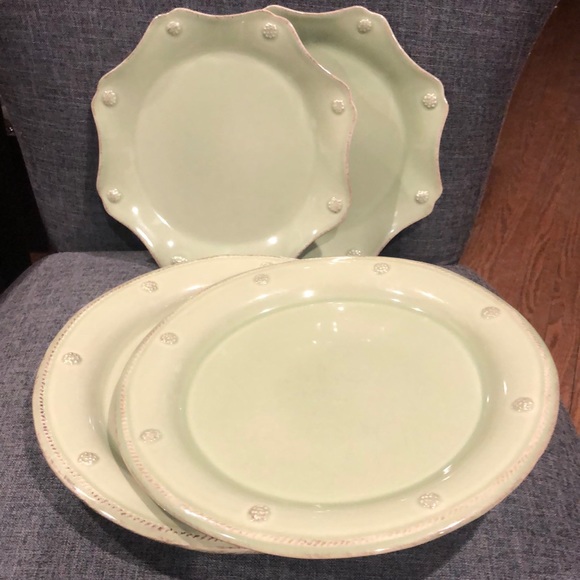 Juliska Dining 4pc Juliska Berry Thread Pistachio Plates Poshmark